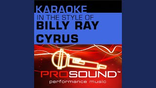 Achy Breaky Heart Karaoke Lead Vocal Demo In the style of Billy Ray Cyrus [upl. by Charlet275]