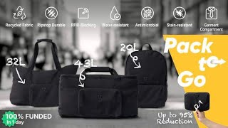 KONVAL  3 Packable Bags to Meet All Your OntheGo Needs [upl. by Hendren774]