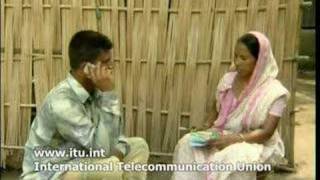 Microcredit from Grameen Bank in Bagladesh Phone ladies [upl. by Mosier428]