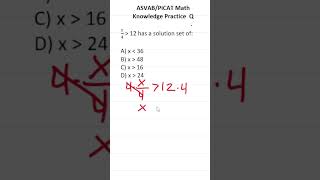 ASVABPiCAT Math Knowledge Practice Test Q Solving An Inequality acetheasvab w grammarhero [upl. by Esille]