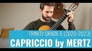 Capriccio by Johann Kaspar Mertz  Trinity Grade 6 Classical Guitar 20202023 [upl. by Aoht]