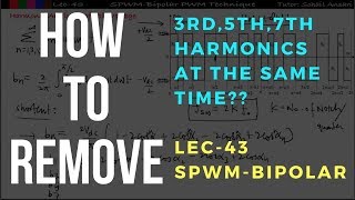 Lec 43 SPWMBipolar PWM Technique  Power Electronics  GATE 2019 [upl. by Deevan]