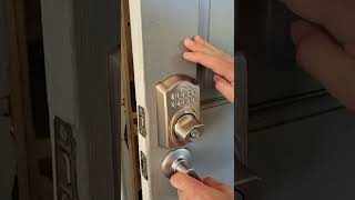 How to lockunlock Schlage Camelot Electronic Keypad Deadbolt Door Lock [upl. by Eadnus532]