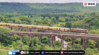 WCR l breathtaking scenic view of the train passing through the Dara rail section of Kota div [upl. by Lletnom]