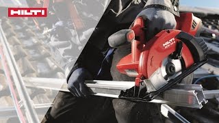 INTRODUCING the Hilti SCM 1822A cordless circular saw for metal applications [upl. by Cusack]