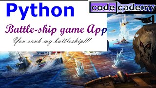 Python Coding of Battleship Game Python3 Code available httpsgithubcomqaziziaPythonGames [upl. by Graniah]