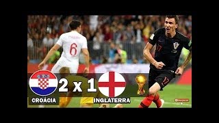 Croácia 2 x 1 Inglaterra  Gols e Melhores Momentos  Semifinal Copa do Mundo 2018 [upl. by Dionis]