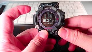 Casio GShock GPS GPRB10001JR Display Setup [upl. by Larrie619]