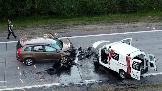 Volvo crash Volvo XC60 vs Toyota Proace Volvo For Life DDrive [upl. by Patricia369]