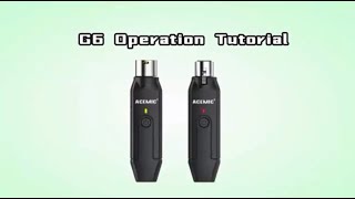 Wireless Microphone Adapter Operation Tutorial for Acemic G6 [upl. by Tenaj]