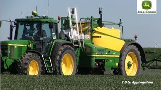 Sproeien met John Deere R962i Veldspuit Everts Finsterwolde [upl. by Gault]