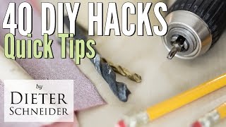 40 DIY Hacks for Handy People and Woodworkers [upl. by Olsen]