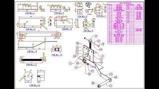 Simple Roller Bending Machine with Autocad 3D [upl. by Adiaroz]