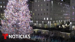 Así luce el árbol de Navidad del Rockefeller Center [upl. by Ffirahs]