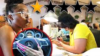 I WENT TO THE WORST REVIEWED NAIL SALON ON YELP IN MY CITY 1 STAR [upl. by Dorsey]