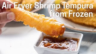 Air Fryer Shrimp Tempura from Frozen [upl. by Nelehyram691]