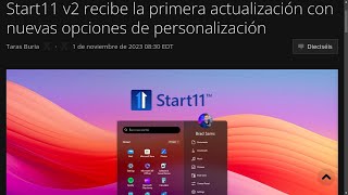 Start11 v2 recibe la primera actualización con nuevas opciones de personalización [upl. by Naida142]