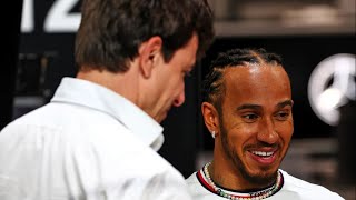 Wolff leaves Hamilton emotional Mercedes goodbye voice message [upl. by Ahsuas118]