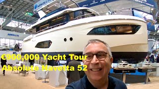 €900000 Yacht Tour  Absolute Navetta 52 [upl. by Dirk272]