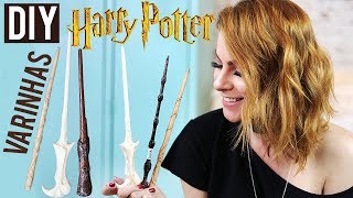 DIY  Varinhas Harry Potter Faça Você MESMO COMPARTILHEE [upl. by Iramohs829]