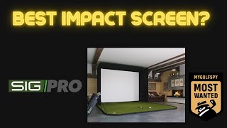 Why MYGOLFSPY named the SIGPRO Premium Screen as the quotBest Golf Simulator Screenquot [upl. by Hamlani]