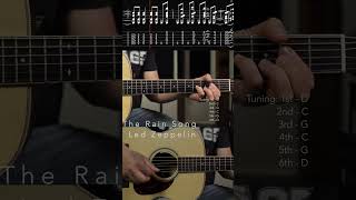 The Rain Songquot by Led Zeppelin  Guitar Tab Tutorial  DCGCGD Tunin [upl. by Gilbertson]