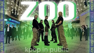 KPOP IN PUBLICONE TAKE NCT × AESPA  ZOO dance cover by DRAMA in RUSSIA [upl. by Nueormahc]