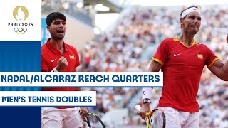 🇪🇸 Nadal  Alcaraz through to third round in mens doubles tennis 🎾  Paris 2024 Highlights [upl. by Mueller312]