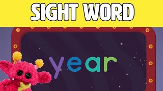 YEAR  Lets Learn the Sight Word YEAR with Hubble the Alien  Nimalz Kidz Songs and Fun [upl. by Vevay768]