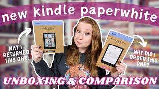 The New Kindle Paperwhite 💙  Unboxing amp Comparison to the Kindle Colorsoft  Honest Review [upl. by Euh]