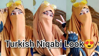 ১মিনিটেই শিখে নিন তুর্কিস নিকাবী লুক।😍 niqabivlogger tamanna [upl. by Onivag]