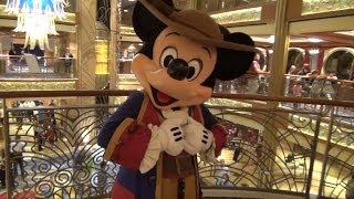 Pirate Mickey Mouse Meet and Greet on Disney Dream Pirate Night Disney Cruise Line [upl. by Ynot341]