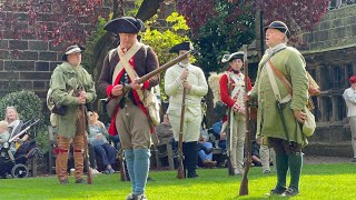 Troops and Firearms Display of 6th Virginia Regiment  Reenactment Weekend at Oakwell Hall [upl. by Acisset]