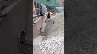 Unloading sand and gravel on a dump ship  segmented video [upl. by Stelmach]