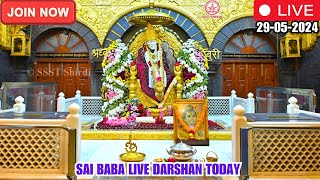 🔴Sai Baba Live Darshan Today  29 May 2024  Wednesday  Saibaba  Shirdilive ©️SSST [upl. by Elaweda]