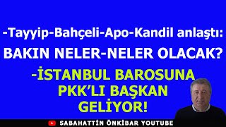 TAYYİPBAHÇELİAPO VE KANDİL BAKIN NASIL ANLAŞTIİSTANBUL BAROSUNA PKKLI BAŞKAN [upl. by Pellegrini]