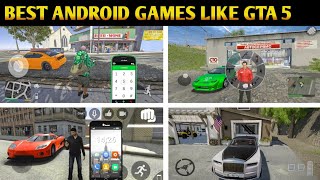 Top 10 Best Android Games like GTA 5 In 2022  HIGH GRAPHICS OnlineOffline [upl. by Anilegnave]