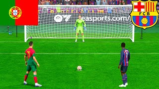 FIFA 23  PORTUGAL VS BARCELONA  RONALDO VS MESSI I PENALTY SHOOTOUT  PC GAME NEXT GEN 4K [upl. by Zul525]