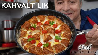 KAHVALTILIK YUMURTALI SİMİT TAVA ❗️ Chef Oktay Usta [upl. by Nylanej]