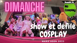 Show et Défilé cosplay dimanche  Mangagen 2023 [upl. by Rann]