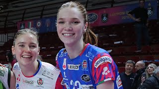 MARINA MARKOVA First Match in Italy in Novara  Vallefoglia  Lega Volley Femminile [upl. by Notslah929]