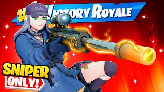 The SNIPER ONLY Challenge In Fortnite [upl. by Ahsyia691]