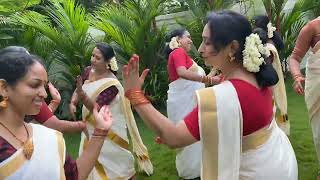 Onam Special Thiruvathirakali 2022 Temple of arts Tripunithura [upl. by Seuqram772]