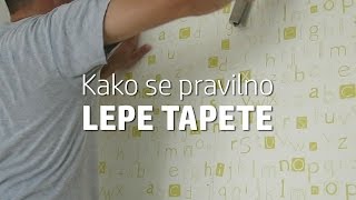 Kako se lepe tapete Pogledajte pravilan postupak [upl. by Koppel]