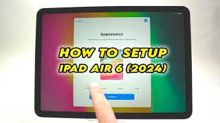 iPad Air 6 2024 How to Setup for the First Time [upl. by Deonne]