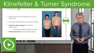 Klinefelter XXY amp Turner Syndrome Gonadal Dysgenesis – Pediatric Genetics  Lecturio [upl. by Vharat]