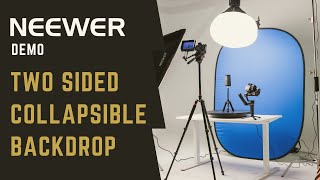 Neewer Demo  How To Use The Two Sided Collapsible Backdrop [upl. by Areval493]