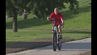 TVBericht über das Varibike als Vorrausfahrzeug beim Baden Marathon [upl. by Adnor553]