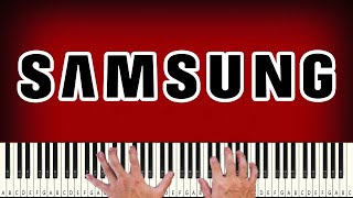 Samsung  Over The Horizon  PIANO TUTORIAL [upl. by Jacobine]