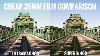 Cheap 35mm Film Comparison  Kodak Ultramax 400 vs Fuji Superia 400 [upl. by Silvia]